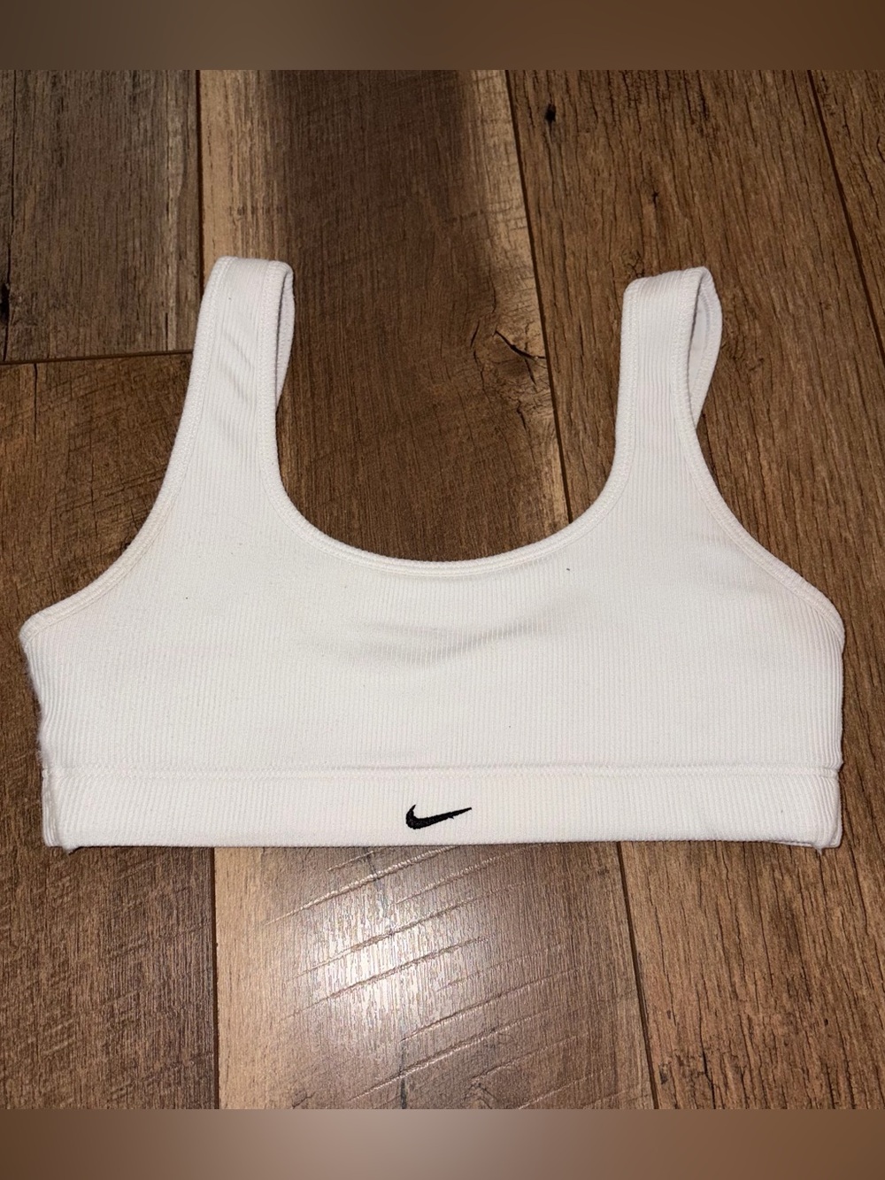 Nike Alate Ribbed Dri Fit Sports Bra White Size XS